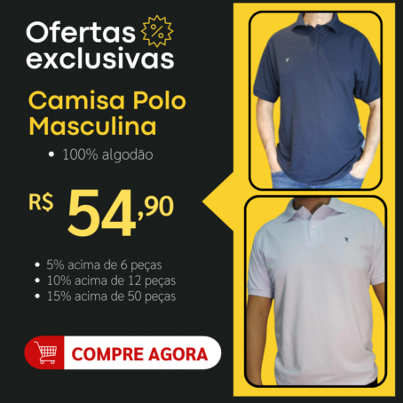 Camisa Polo Masculina