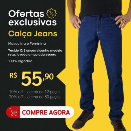 Calça Jeans Masculina e Feminina