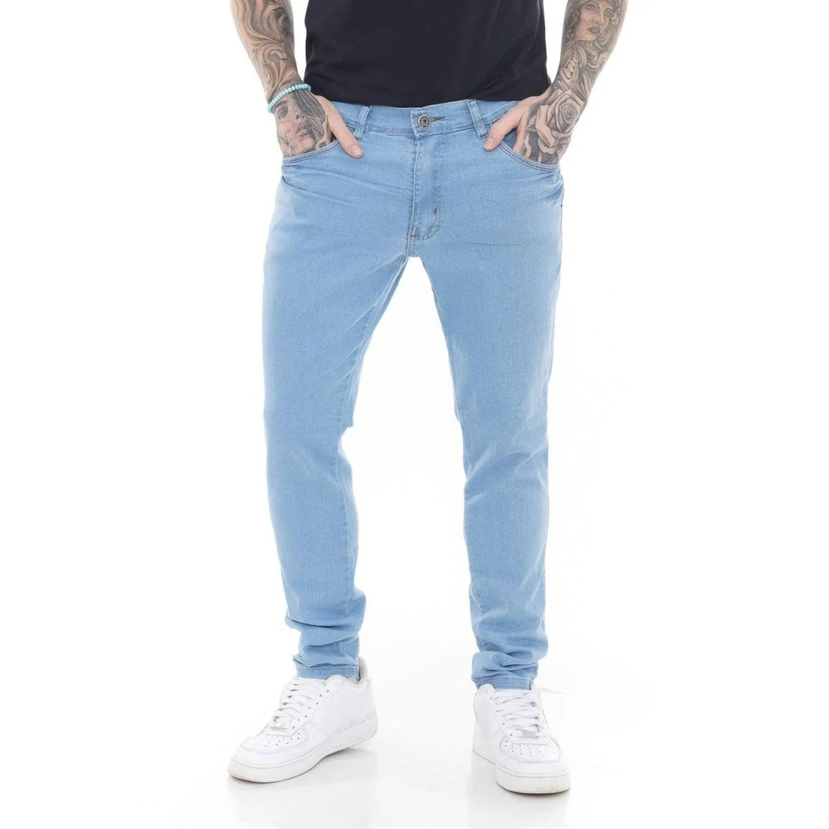 Calça Jeans Masculina Reta com Elastano – Lavagem Escura - Imagem 3