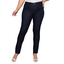 Calça Feminina - Skinny lavagem super stone escura